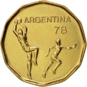 20 Pesos 1977-1978, KM# 75, Argentina, 1978 Football (Soccer) World Cup in Argentina