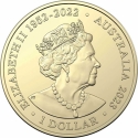 1 Dollar 2023, KM# 4483, Australia, Charles III, Aussie Big Things, The Big Tasmanian Devil