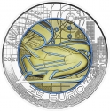 25 Euro 2021, KM# 3333, Austria, Silver Niobium Coin, Smart Mobility
