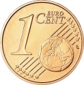 1 Euro Cent 2002-2024, KM# 3082, Austria