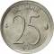 25 Centimes 1964-1975, KM# 153, Belgium, Baudouin