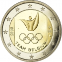 2 Euro 2016, KM# 366, Belgium, Philippe, Rio 2016 Summer Olympics, Belgium Olympic Team
