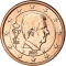 1 Euro Cent 2014-2023, KM# 331, Belgium, Philippe