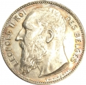 1 Franc 1904-1909, KM# 56, Belgium, Leopold II