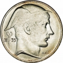 20 Francs 1949-1955, KM# 140, Belgium, Baudouin