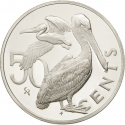 50 Cents 1973-1984, KM# 5, British Virgin Islands, Elizabeth II