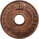 1/2 Penny 1952, KM# 27a, British West Africa, George VI