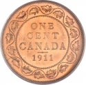1 Cent 1911, KM# 15, Canada, George V