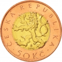50 Korun 1993-2024, KM# 1, Czech Republic