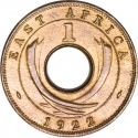 1 Cent 1922-1935, KM# 22, East Africa, George V