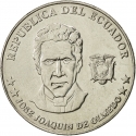25 Centavos 2000, KM# 107, Ecuador