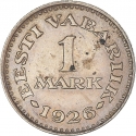 1 Mark 1926, KM# 5, Estonia