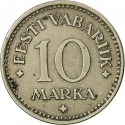 10 Marka 1925, KM# 4, Estonia
