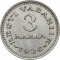 3 Marka 1926, KM# 6, Estonia