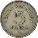 5 Marka 1922, KM# 3, Estonia