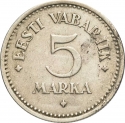 5 Marka 1924, KM# 3a, Estonia