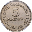 5 Marka 1926, KM# 7, Estonia