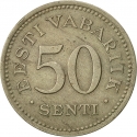 50 Senti 1936, KM# 18, Estonia