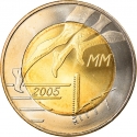5 Euro 2005, KM# 118, Finland, Republic, Helsinki 2005 World Athletics Championships