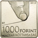 1000 Forint 2010, KM# 818, Hungary, Hungarian Explorers and Their Inventions, Ballpoint Pen by László József Bíró