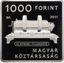 1000 Forint 2011, KM# 829, Hungary, Hungarian Explorers and Their Inventions, Dynamo by Ányos Jedlik