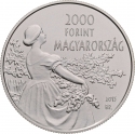 2000 Forint 2015, KM# 890, Hungary, 150th Anniversary of Birth of István Csók