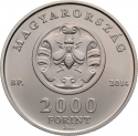 2000 Forint 2014, KM# 869, Hungary, 150th Anniversary of the Death of András Fáy