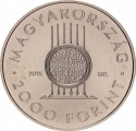 2000 Forint 2015, KM# 894, Hungary, 500th Anniversary of Birth of Sebestyén Tinódi Lantos