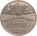 2000 Forint 2014, KM# 867, Hungary, 90th Anniversary of the Foundation of the Magyar Nemzeti Bank
