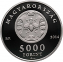 5000 Forint 2014, Adamo# EM277, Hungary, 150th Anniversary of the Death of András Fáy