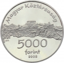 5000 Forint 2008, KM# 807, Hungary, Hungarian Castles, Castle of Siklós