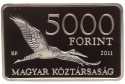 5000 Forint 2011, KM# 832, Hungary, National Parks of Hungary, Duna-Dráva National Park
