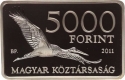 5000 Forint 2011, KM# 832, Hungary, National Parks of Hungary, Duna-Dráva National Park