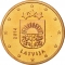 5 Euro Cent 2014-2023, KM# 152, Latvia
