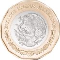 20 Pesos 2019, KM# 992, Mexico, 100th Anniversary of Death of Emiliano Zapata