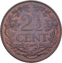 2½ Cents 1956-1965, KM# 5, Netherlands Antilles, Juliana