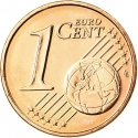 1 Euro Cent 2014-2023, KM# 344, Netherlands, Willem-Alexander