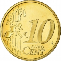 10 Euro Cent 1999-2006, KM# 237, Netherlands, Beatrix