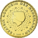 10 Euro Cent 2007-2013, KM# 268, Netherlands, Beatrix