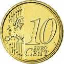 10 Euro Cent 2007-2013, KM# 268, Netherlands, Beatrix