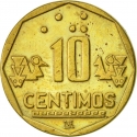 10 Centimos 1991-2023, KM# 305, Peru