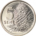 5 Sene 2002-2010, KM# 131, Samoa, Tanumafili II