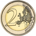 2 Euro 2016, KM# 547, San Marino, 400th Anniversary of Death of William Shakespeare