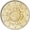 2 Euro 2012, KM# 120, Slovakia, 10th Anniversary of Euro Coins and Banknotes