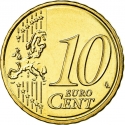 10 Euro Cent 2009-2023, KM# 98, Slovakia