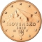 5 Euro Cent 2009-2023, KM# 97, Slovakia