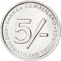 5 Shillings 2002, KM# 5, Somaliland, Republic
