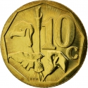 10 Cents 2008, KM# 441, South Africa