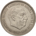 50 Pesetas 1958-1975, KM# 788, Spain, Francisco Franco