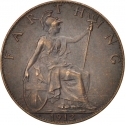1 Farthing 1911-1925, KM# 808, United Kingdom (Great Britain), George V